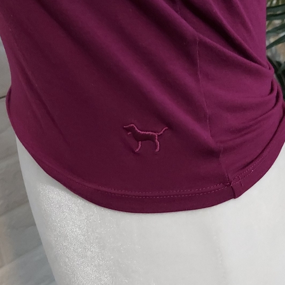 Pink Victoria's Secret Heart Back Crop Tee Small - Picture 8 of 11